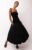 Amy Lynn Womens Black Midi Dress