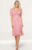 Seven Wonders Womens Pink Floral Print Midi Dress