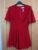 Red Lace V Neck Front Playsuit UK 10