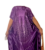 Purple Silk Kaftan Boubou dress with sequins bubu for ladies Women