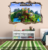 Minecraft Wall Sticker Smashed 3D Crack Kids Bedroom Decal Gift Game