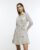 River Island Womens Silver A line Sequin Dress Size 10