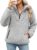 Tuopuda Womens Zip Up Fleece Sweatshirt Lightweight Ladies Casual Sweater Pullover Teddy Fluffy Cozy Tops Spring Fall Winter Fleece Jacket with Pockets