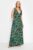 LTS Tall Women’s Green Tropical Print Shoulder Tie Maxi Dress