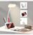 Desk LED Lamp Pen Phone Holder USB Rechargeable Bedroom Reading Light Dimmable