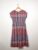 Seasalt Dress Size 10 Red Blue Midi High Above Check Plaid Pockets Lined Chore