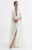 REISS Grace Maxi Dress With Cape in White Size UK 10