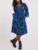 JD Williams Dress plus size 16 20 24 30 BLUE ruffle sleeve belted pockets