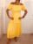 Ex WAREHOUSE  yellow POM POM tiered dress size 10 RRP £42