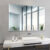 Rectangle Wall Mount Bathroom Mirror Wall Self Adhesive Makeup Mirror Frameless