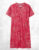 Ex White Stuff Women’s Jersey Cotton Dress in Red Multi Temy (A Bit Defect)