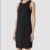 All Saints Womens Evis Dress Washed Black and Gun Metal Sleeveless Jersey Dress