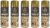 5 x 400ml METALLIC GOLD Spray Paint Aerosol Gloss Wood Metal Plastic paint