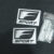 Glossy Gray Silver F-SPORT Metal Grille Emblem + Sticker Badge Decal Performance