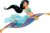 Princess Jasmine Magical Carpet Wall Art Bedroom Nursery Car Vinyl Sticker Decal