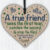 Thank You For Being A Great Friend Wooden Hanging Heart Plaque Friendship Gift