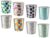 7.7L Waste Paper Dust Bin Rubbish Round Plastic Floral Office Bathroom Kitchen