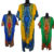 New Womens 100% COTTON Long Kaftan Dress Summer Dashiki African Print One Size