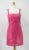 ROTATE HERLINA WOMENS FUSCHIA PINK UK 14 EMBOSSED FAUX LEATHER DRESS RRP £190 AD