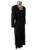 H&O Dress Size Medium 12 Black Stretch Womens Long A-Line NEW EU40 RRP £72