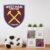 Official West Ham United Crest Wall Sticker + WHUFC Decal Set