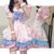 Women Lolita Girl Cosplay Maid Uniform Dress Kawai Anime Outfit Cafe Apron Dress