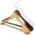 The Hanger Store™ Wooden suit coat hangers, broad ends and non slip trouser bar