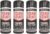 4 x 400ml TOUGH STUFF Enamel Black Gloss Spray Paint DIY Wood Crafts Art Metal