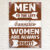 MEN TO THE LEFT WOMEN ARE ALWAYS RIGHT Retro Metal Sign Man Cave Bar Pub Plaque