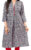 Kurtis for Women Cotton Grey Floral Indian Kurti Tunic Kurta Shirt Dress DKL555