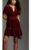 Anthropologie The Somerset Mini Dress Velvet Edition Wine 2XL