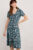 Seasalt Women’s Dress – teal Lilian Tea Dress – Regular – Sketched Field Light S