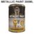 All Purpose Bright Metallic Gold Paint Quick Drying  Interior Exterior 300ML Tin