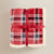 CHRISTMAS RED CHECK SUPER SOFT SHERPA THROW BLANKET NEW + FREE POST