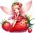 Pastel Strawberry Fairy Wall Art Bedroom Window Car Vinyl Sticker Decal 6 Sizes