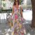 Zara Floral Print Strappy Midi Long Dress Multicoloured XS S M L 3540/271 New