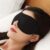 3D Contoured High Quality Comfortable Breathable Black Out Sleeping Eye Mask