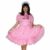 Lockable Sissy Maid Pink Satin Puffy Dress cosplay costume Tailor-made set