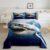 Set for Boys Girls,3D Shark Fish Down Comforter 2 Piece Hawaiian Beach Theme