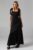 Oasis Womens Bridesmaid Dress Black Tie Shoulder Midi Satin Wedding