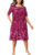 ONLY NECESSITIES Short Lounge Dress RED FLORAL UK Plus Size 16/18 to 40/42