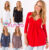 Women’s Bubble Top V Neck Long Sleeve Tunic Casual Blouse Sizes 8-18 FU8549