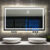 Large Size Bathroom Mirror with 3 LED Lights Demister Dimmable Illuminated