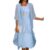 Cocktail Dresses for Women Casual Women Casual Embroidery Dress Round Neck