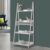 White Modena 4 Tier Wooden Ladder Display Stand Storage Rack Bedroom Shelving