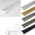 2.7m  SELF ADHESIVE ALUMINIUM DOOR FLOOR-BAR EDGING TRIM-THRESHOLD-31mm- RAMP