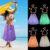 5pc/set Costume Set Hawaii Fancy Dress Hawaiian Hula Skirt  Ladies