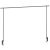 Metal Over Table Tabletop Rod Hanging Lever Stand Display Pole – Silver