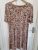 M&S Size 16 orange/pinks multicolour short sleeve midi ditzy print summer dress