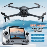 YL059 Drone 4.5″ Screen GPS FPV 4K Camera Lift Obstacle Avoidance Quadcopter NEW